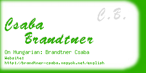 csaba brandtner business card